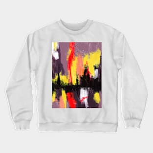 Vibrant Night abstract oil painting Crewneck Sweatshirt